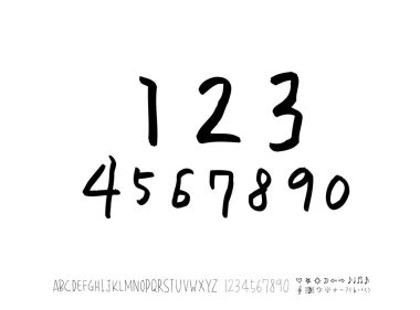 vektör yazı tipleri / el yazısı kaligrafi