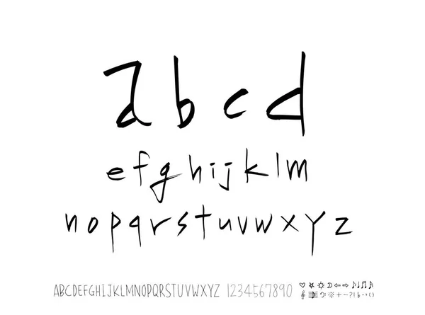 Векторні Шрифти Ручна Каліграфія — стоковий вектор