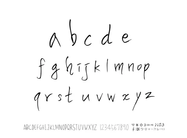 Векторні Шрифти Ручна Каліграфія — стоковий вектор