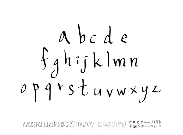 Векторні Шрифти Ручна Каліграфія — стоковий вектор
