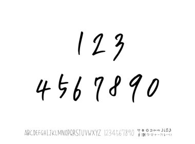 vektör yazı tipleri / el yazısı kaligrafi