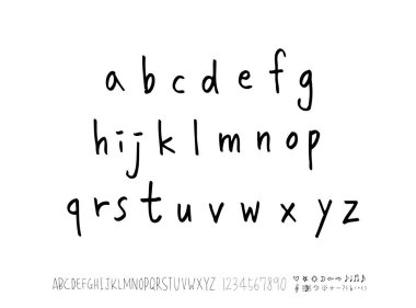 vektör yazı tipleri / el yazısı kaligrafi