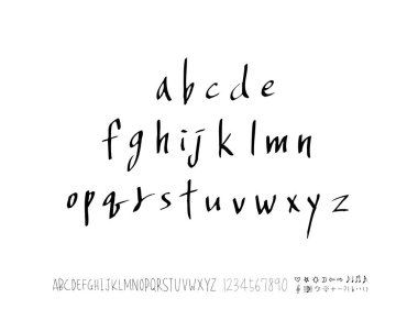 vektör yazı tipleri / el yazısı kaligrafi