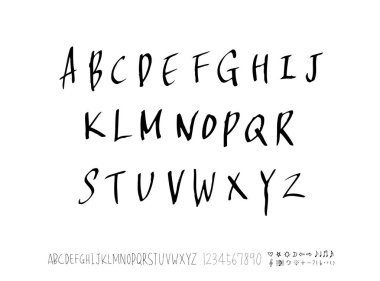 vektör yazı tipleri / el yazısı kaligrafi