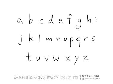 vektör yazı tipleri / el yazısı kaligrafi