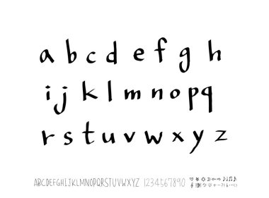 vektör yazı tipleri / el yazısı kaligrafi