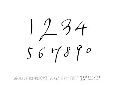 vektör yazı tipleri / el yazısı kaligrafi