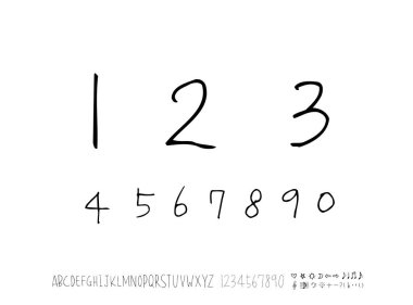 vektör yazı tipleri / el yazısı kaligrafi