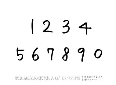 vektör yazı tipleri / el yazısı kaligrafi