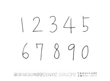 vektör yazı tipleri / el yazısı kaligrafi