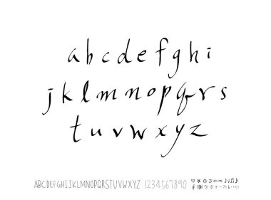 vektör yazı tipleri / el yazısı kaligrafi