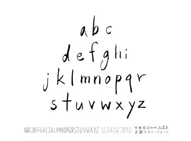 vektör yazı tipleri / el yazısı kaligrafi