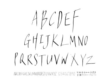 vektör yazı tipleri / el yazısı kaligrafi