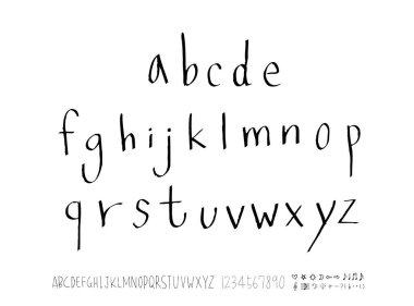 vektör yazı tipleri / el yazısı kaligrafi