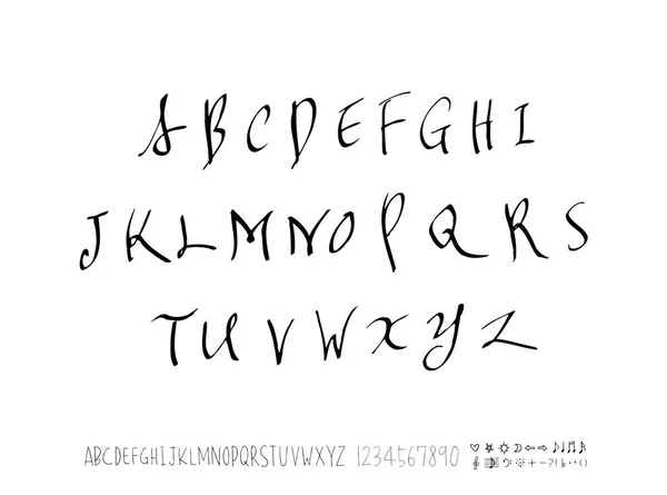 Векторні Шрифти Ручна Каліграфія — стоковий вектор