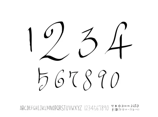 Векторні Шрифти Ручна Каліграфія — стоковий вектор