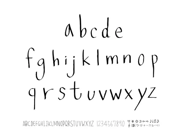 Векторні Шрифти Ручна Каліграфія — стоковий вектор