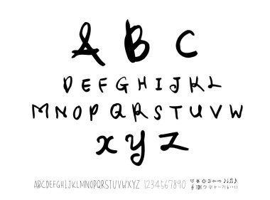 vektör yazı tipleri / el yazısı kaligrafi