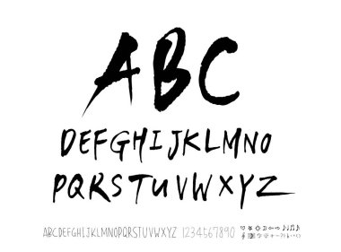 vektör yazı tipleri / el yazısı kaligrafi