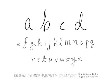 vektör yazı tipleri / el yazısı kaligrafi