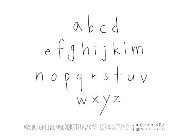 vektör yazı tipleri / el yazısı kaligrafi