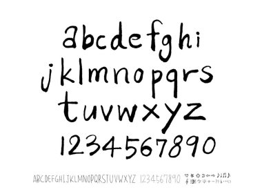 vektör yazı tipleri / el yazısı kaligrafi