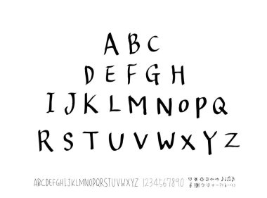 vektör yazı tipleri / el yazısı kaligrafi