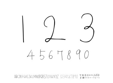 vektör yazı tipleri / el yazısı kaligrafi