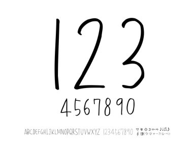 vektör yazı tipleri / el yazısı kaligrafi