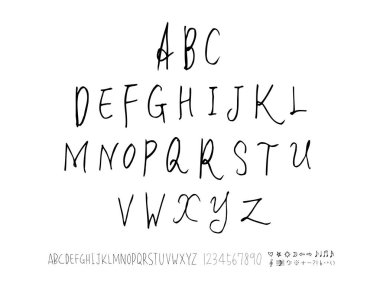 vektör yazı tipleri / el yazısı kaligrafi