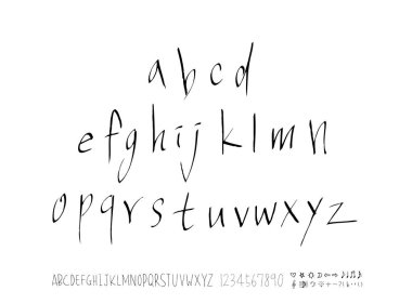 vektör yazı tipleri / el yazısı kaligrafi