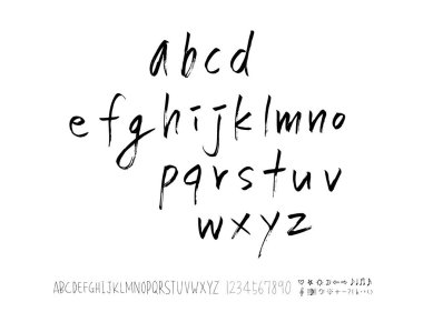 vektör yazı tipleri / el yazısı kaligrafi