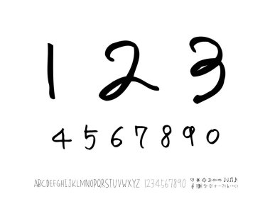 vektör yazı tipleri / el yazısı kaligrafi