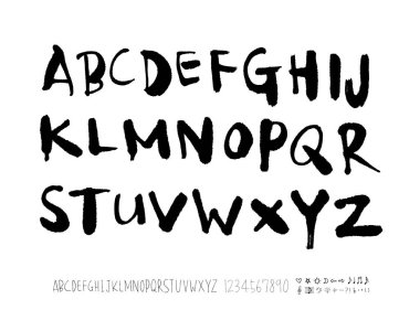 vektör yazı tipleri / el yazısı kaligrafi