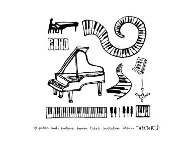 konser poster / yarım yamalak müzik illüstrasyon - vektör