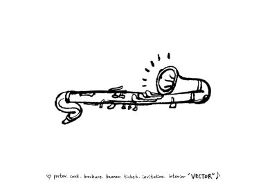 konser poster / yarım yamalak müzik illüstrasyon - vektör