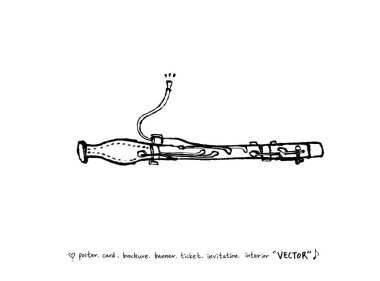 konser poster / yarım yamalak müzik illüstrasyon - vektör