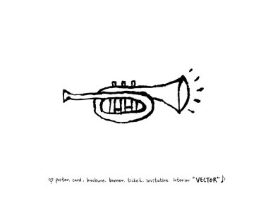 konser poster / yarım yamalak müzik illüstrasyon - vektör