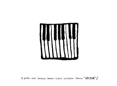 konser poster / yarım yamalak müzik illüstrasyon - vektör