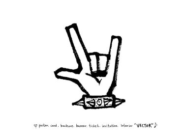 konser poster / yarım yamalak müzik illüstrasyon - vektör