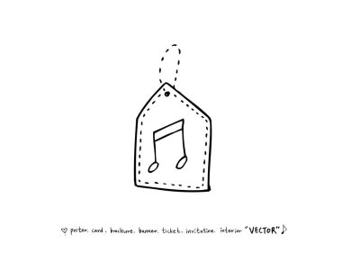 konser poster / yarım yamalak müzik illüstrasyon - vektör