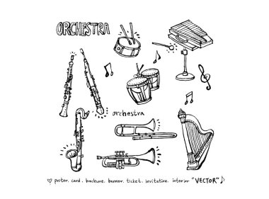 konser poster / yarım yamalak müzik illüstrasyon - vektör