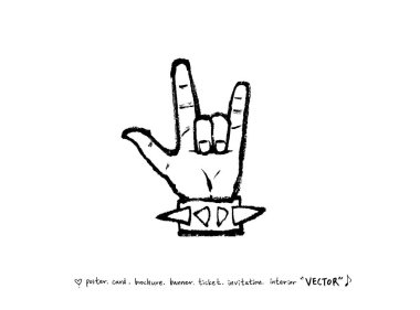 konser poster / yarım yamalak müzik illüstrasyon - vektör