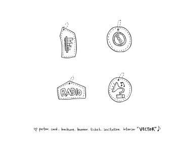 konser poster / yarım yamalak müzik illüstrasyon - vektör