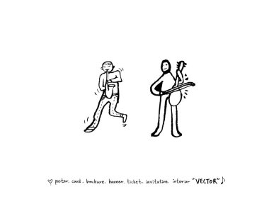 konser poster / yarım yamalak müzik illüstrasyon - vektör