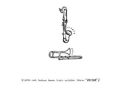 konser poster / yarım yamalak müzik illüstrasyon - vektör