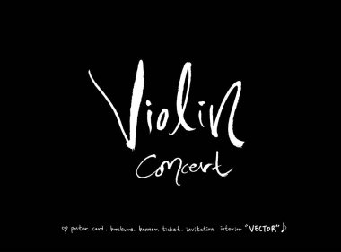 konser poster / yarım yamalak müzik illüstrasyon - vektör