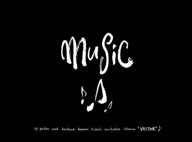 konser poster / yarım yamalak müzik illüstrasyon - vektör