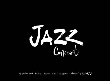 konser poster / yarım yamalak müzik illüstrasyon - vektör