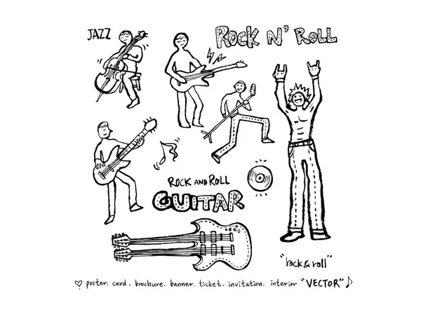 konser poster / yarım yamalak müzik illüstrasyon - vektör